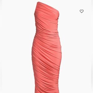 NWT Norma Kamali Diana dress in Papaya S (36)